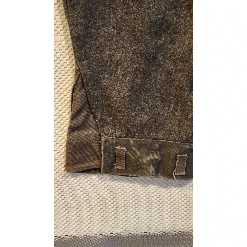 Vintage Swedish Military 1960 Wool Cargo Pants Grey Brown 29x27 M58 Vietnam Era‎